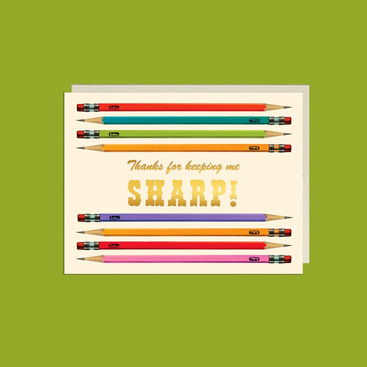 Sharp Pencils Teacher Card