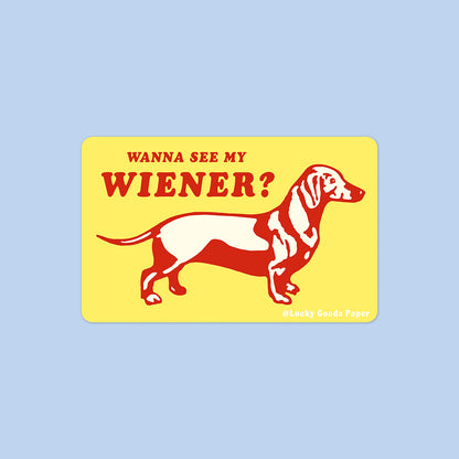 See My Wiener Sticker