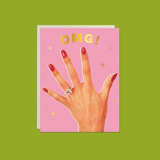 OMG! Engaged Ring Card