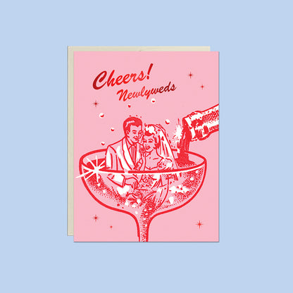 Cheers! Newlyweds Card
