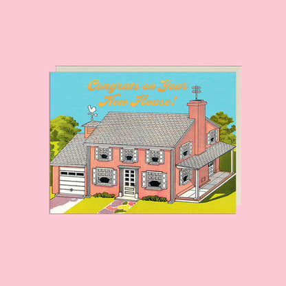 New House Charming Illustration Card