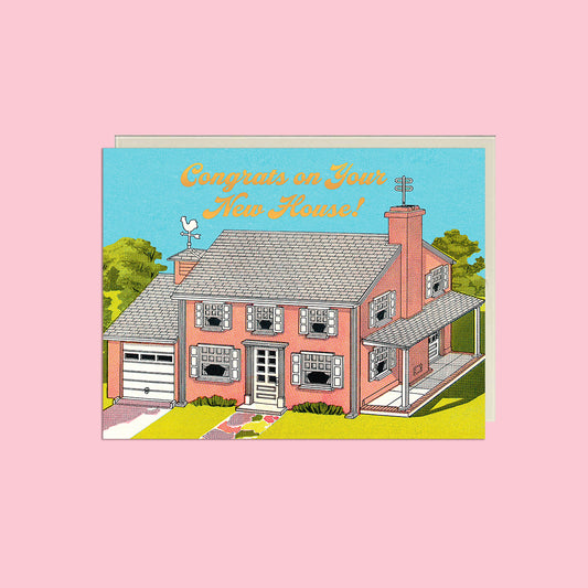 New House Charming Illustration Card