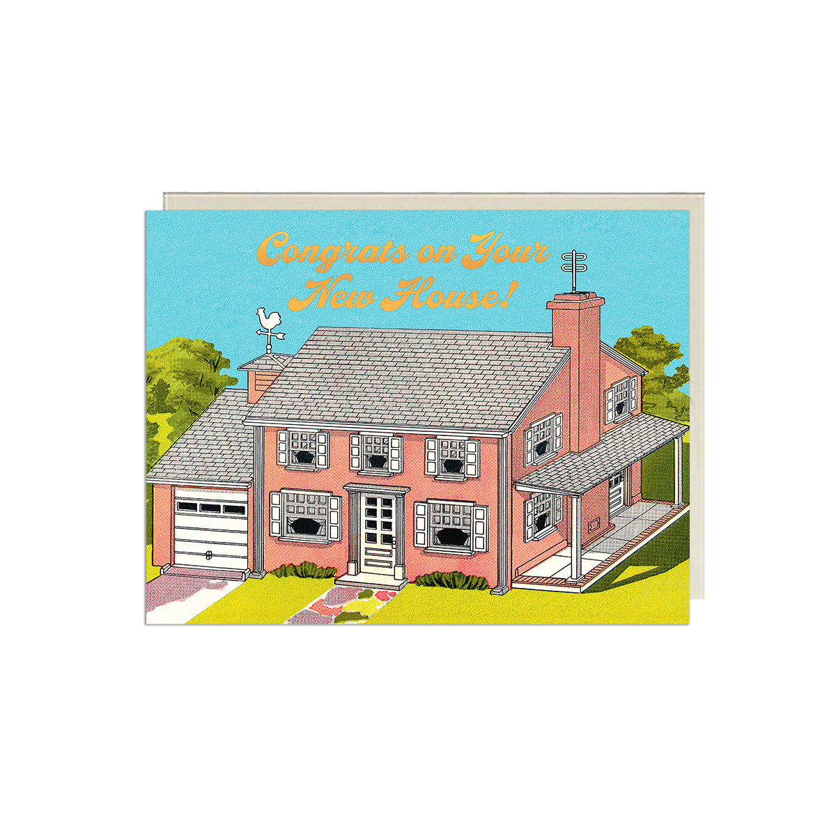 New House Charming Illustration Card