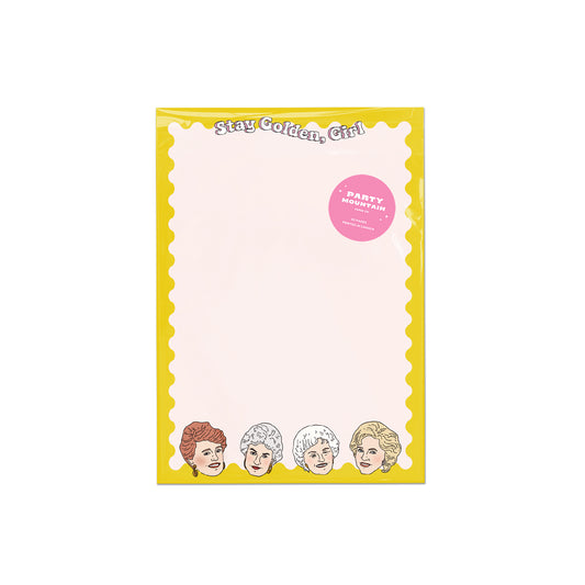 Stay Golden Girl Notepad