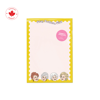 Stay Golden Girl Notepad