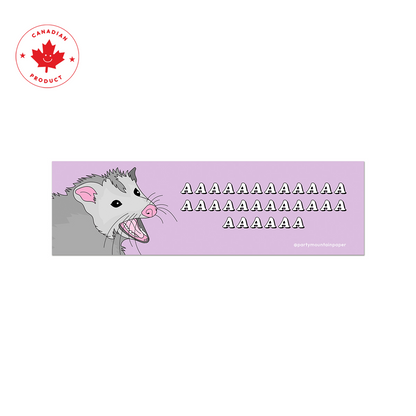 Possum AAAAAA Bumper Sticker