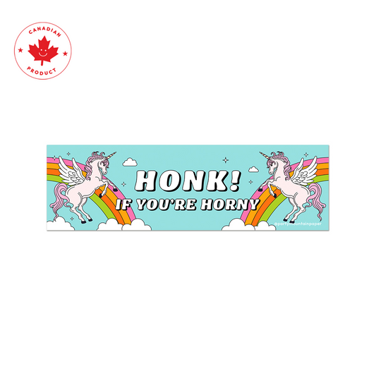 Honk If Ur Horny Bumper Sticker