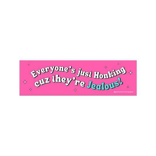 Honking Jealous Bumper Sticker