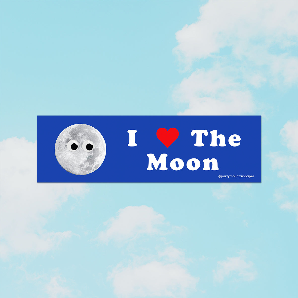 I ♥ The Moon Bumper Sticker