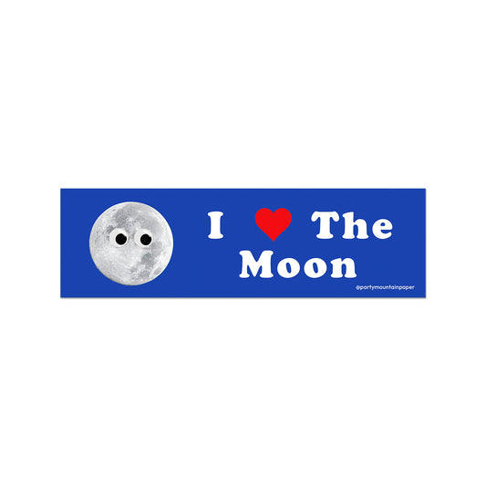 I ♥ The Moon Bumper Sticker