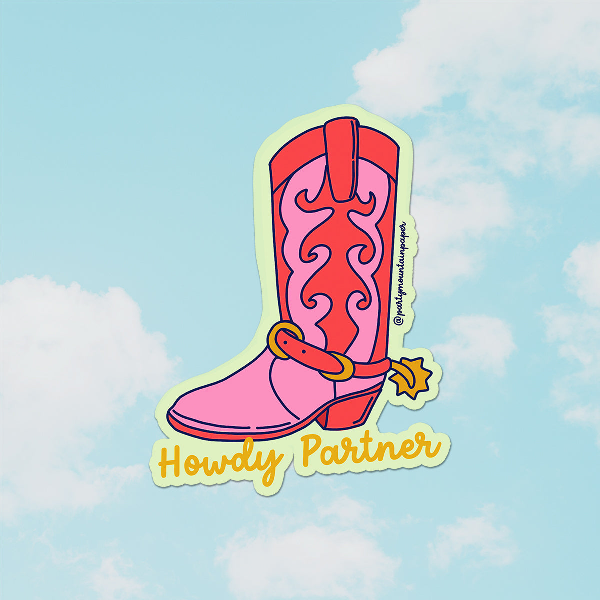 Howdy Partner Sticker