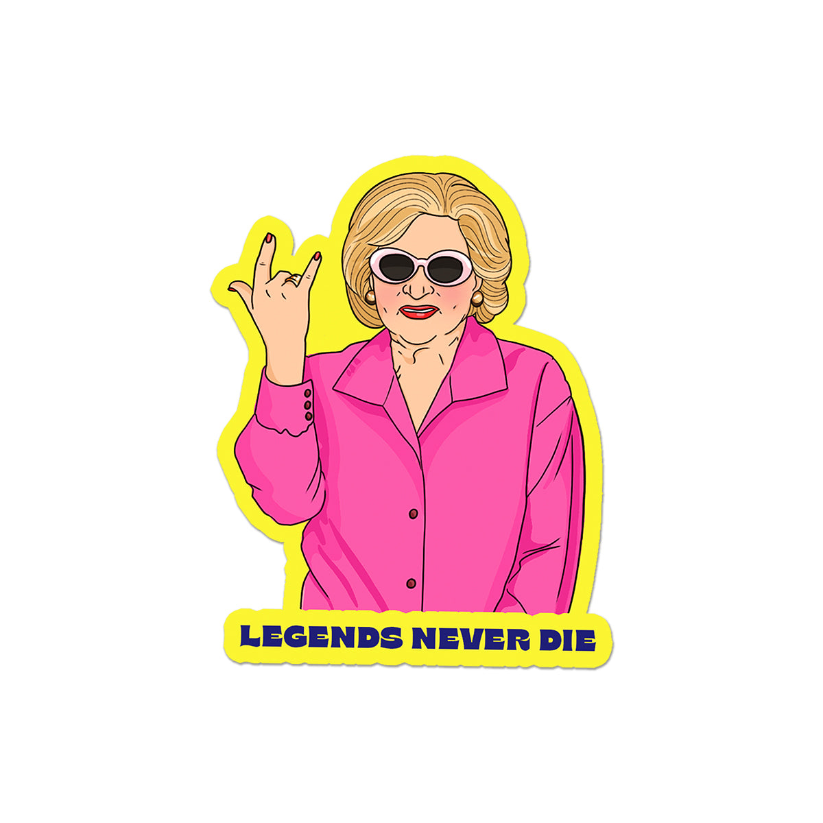 Legends Never Die Sticker