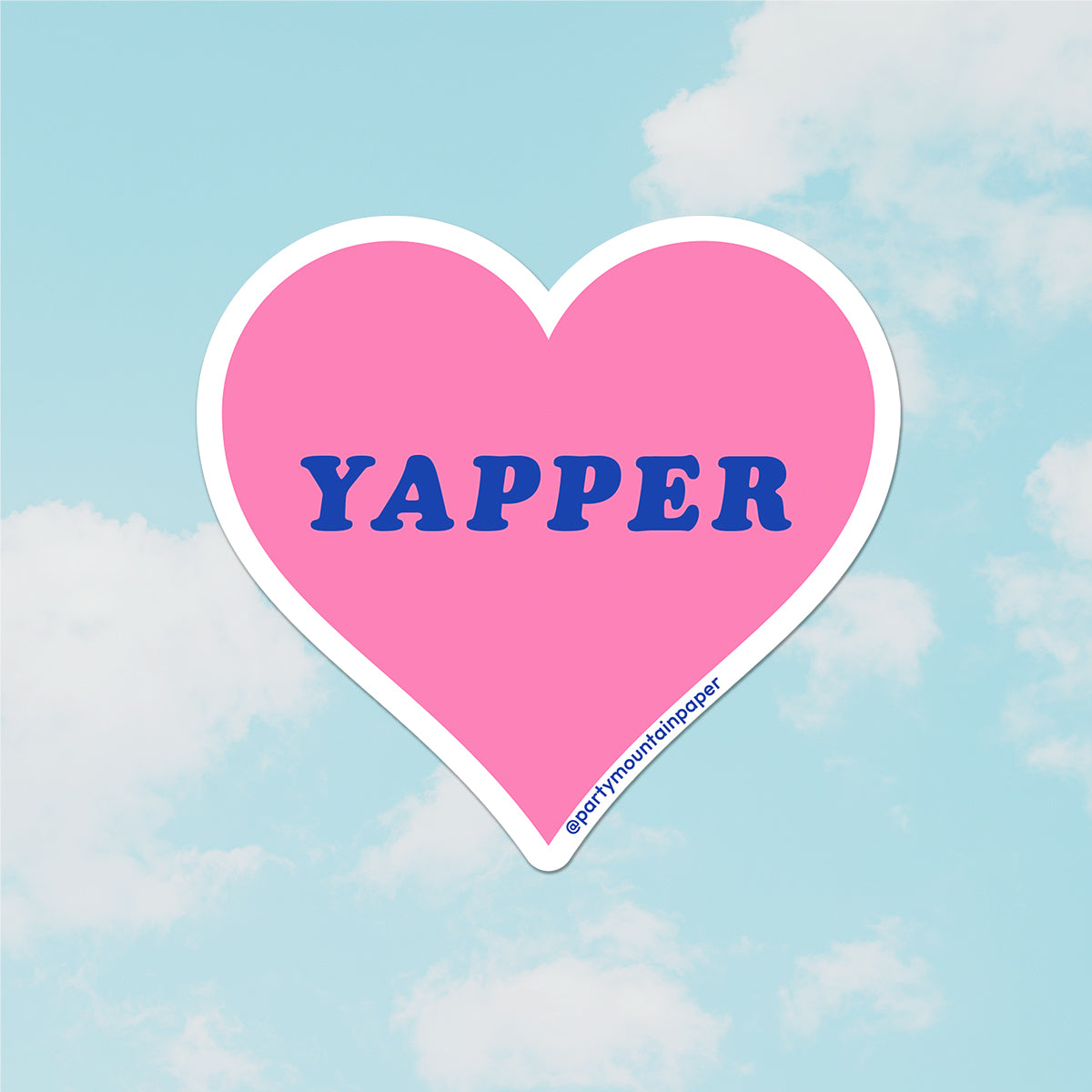 Yapper Heart Sticker