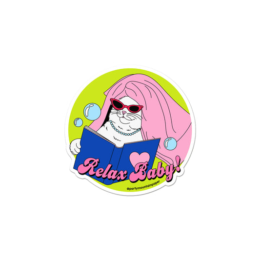 Relax Baby Cat Sticker