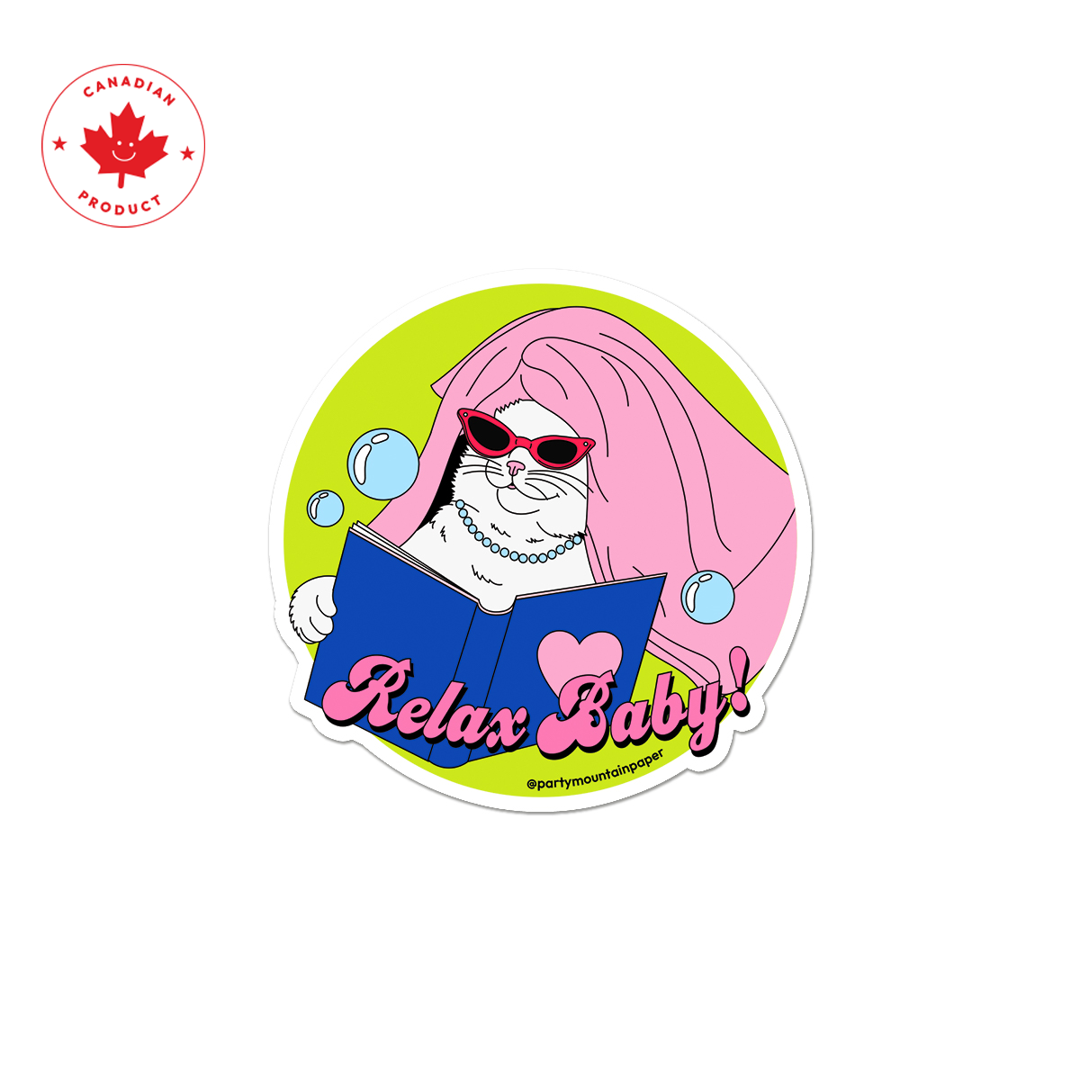 Relax Baby Cat Sticker