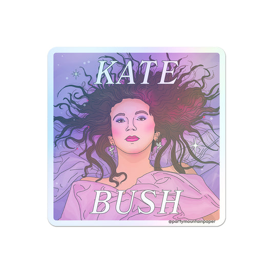 Kate Bush Holographic Sticker