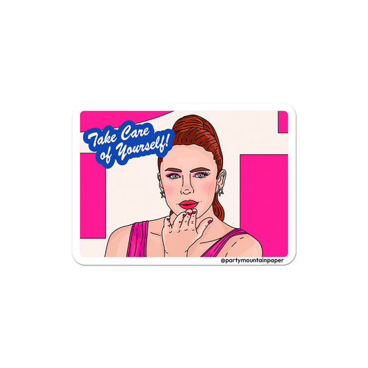 Sue Take Care of Yourself Sticker