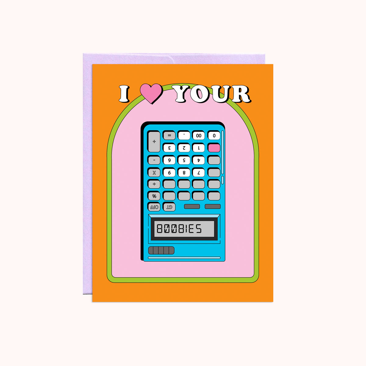Boobies Calculator Card