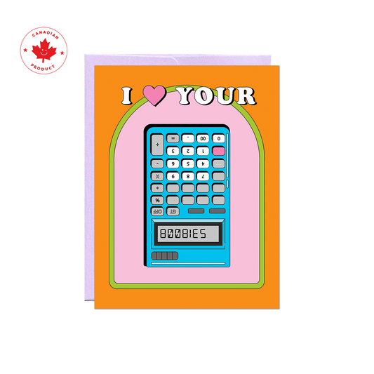 Boobies Calculator Card