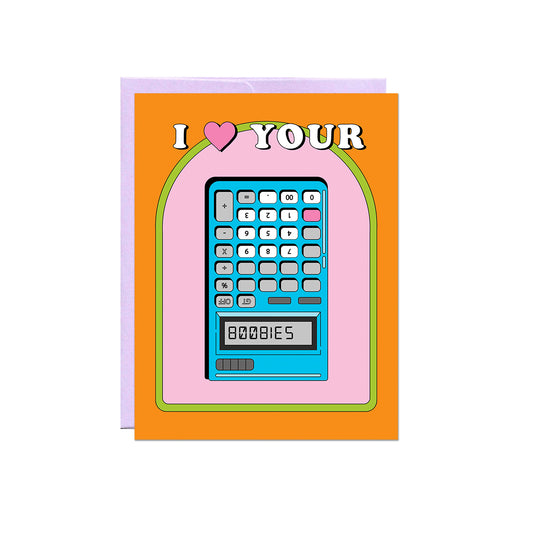 Boobies Calculator Card