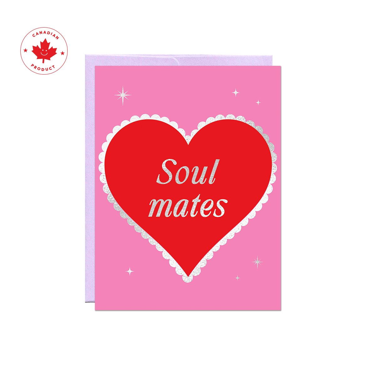 Soulmates Foil Heart Card