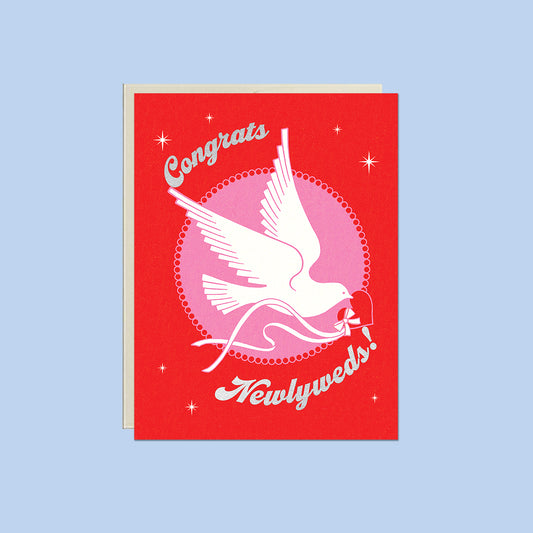 Congrats Newlyweds Dove Card