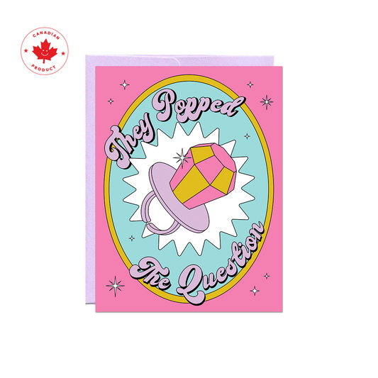 Popped The Question Card
