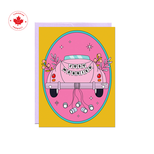 Just Married Car Card