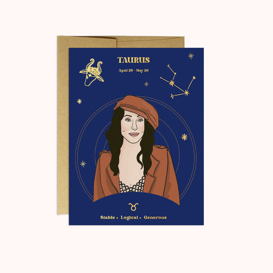 Taurus Pop Culture Zodiac Card