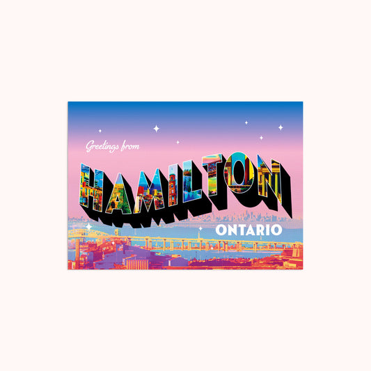 Greetings From Hamilton Postcard