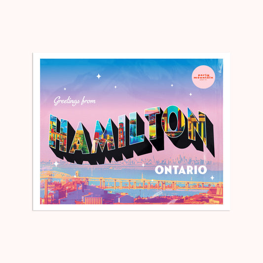 Hamilton Postcard Print