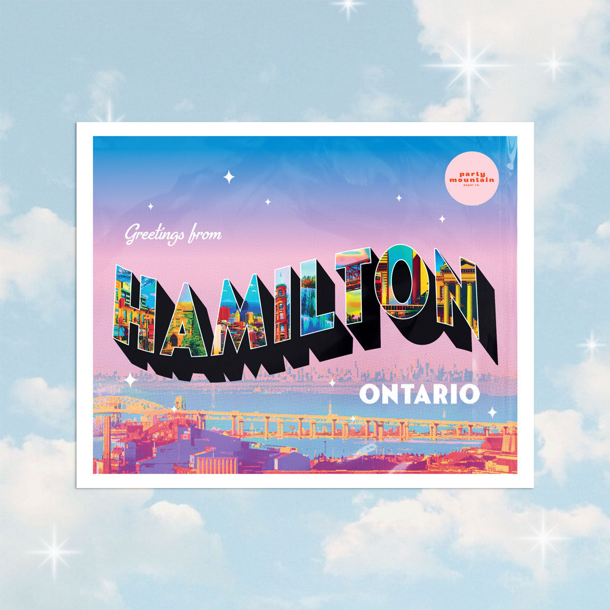 Hamilton Postcard Print