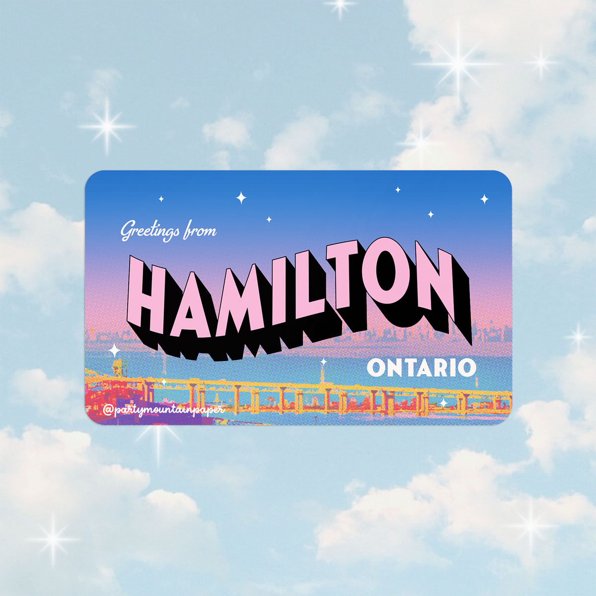 Greetings From Hamilton Sticker