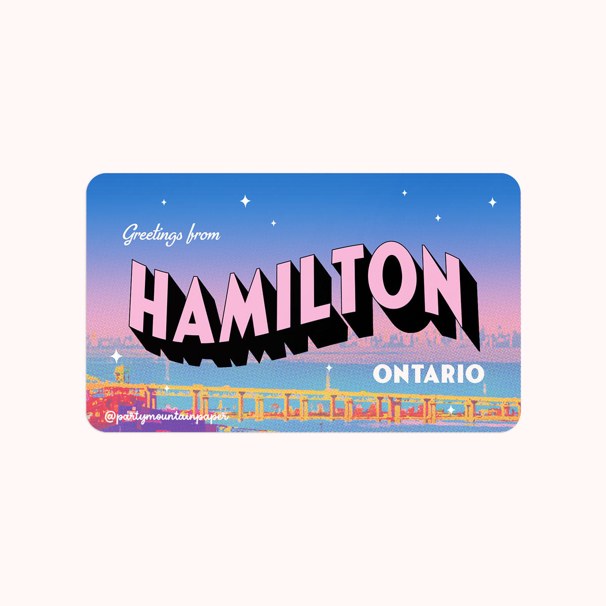 Greetings From Hamilton Sticker