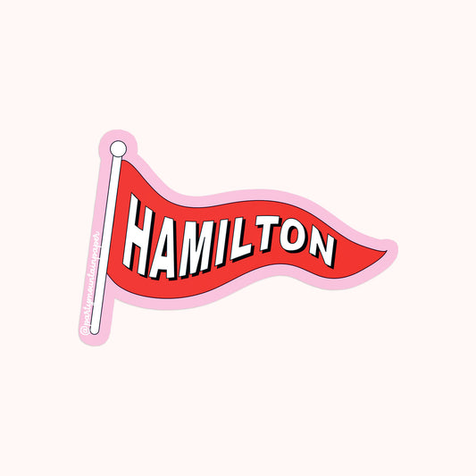 Hamilton Flag Sticker