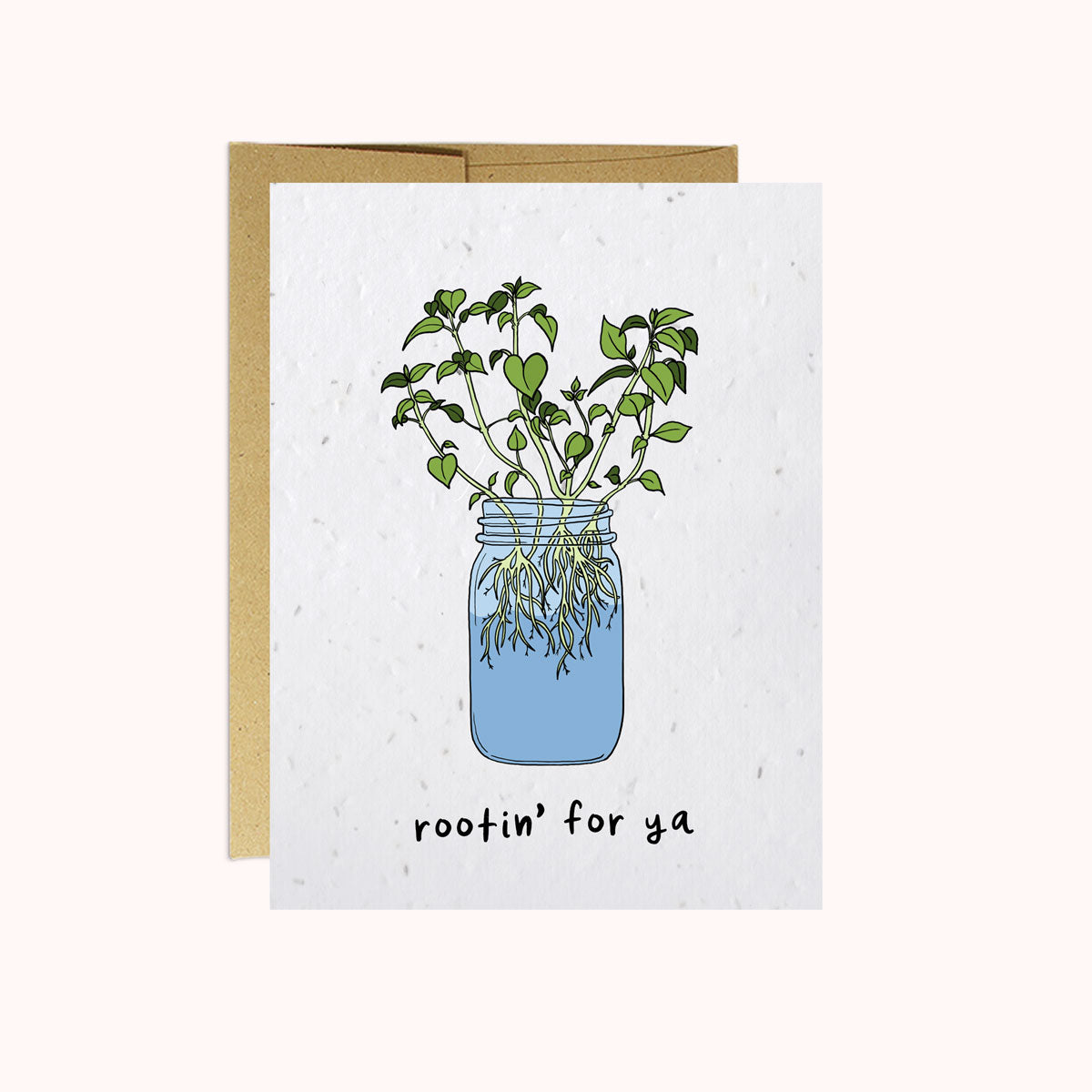 Rootin' For Ya - Plantable Puns Card